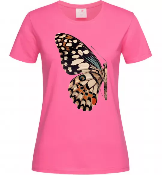 Жіноча футболка Парусник Демолей крило Яскраво-рожевий фото