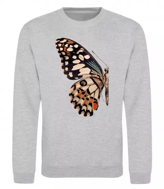 Свитшот Парусник Демолей крило Серый меланж фото