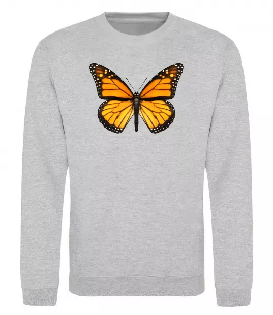 Свитшот Монарх Серый меланж фото