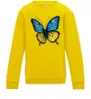 Детский Свитшот Метелик жовто-блакитний Солнечно желтый фото
