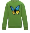 Детский Свитшот Метелик жовто-блакитний Лаймовый фото