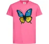 Детская футболка Метелик жовто-блакитний Ярко-розовый фото