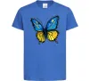 Детская футболка Метелик жовто-блакитний Ярко-синий фото