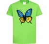 Детская футболка Метелик жовто-блакитний Лаймовый фото