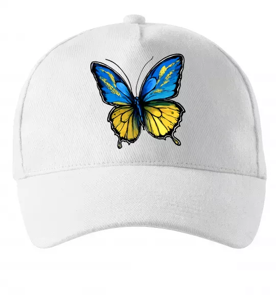 Кепка Метелик жовто-блакитний Белый фото