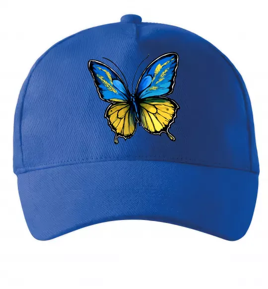 Кепка Метелик жовто-блакитний Ярко-синий фото