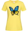 Женская футболка Метелик жовто-блакитний Лимонный фото