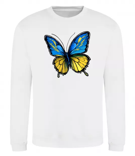 Свитшот Метелик жовто-блакитний Белый фото