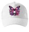 Кепка Метелик череп та троянди Білий Кепка Метелик череп та троянди Білий фото