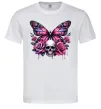 Мужская футболка Метелик череп та троянди Белый Мужская футболка Метелик череп та троянди Белый фото
