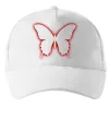 Кепка Неоновий силует метелика Білий фото