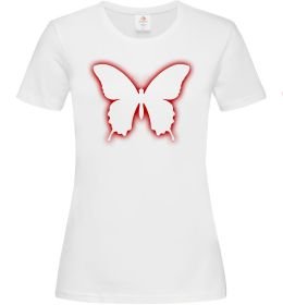 Жіноча футболка Неоновий силует метелика