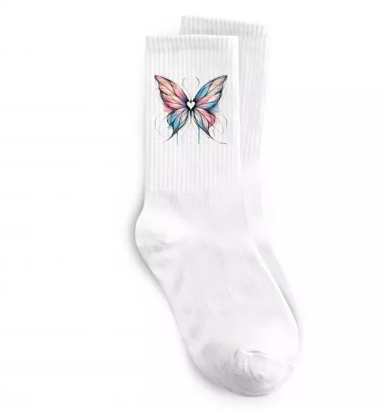 Носки Метелик арт Белый фото