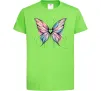 Дитяча футболка Метелик арт Лаймовий фото