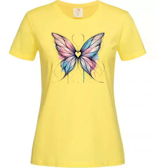 Женская футболка Метелик арт Лимонный фото