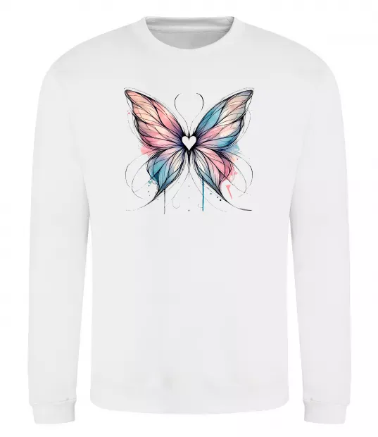 Свитшот Метелик арт Белый фото