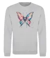 Свитшот Метелик арт Серый меланж фото