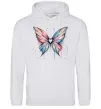 Чоловіча толстовка (худі) Метелик арт Сірий меланж фото