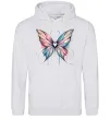 Жіноча толстовка (худі) Метелик арт Сірий меланж фото