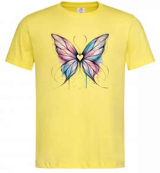 Мужская футболка Метелик арт Лимонный фото