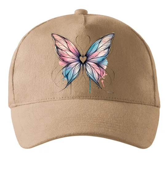 Кепка Метелик арт Пісочний фото