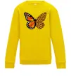 Детский Свитшот Метелик леопард Солнечно желтый фото