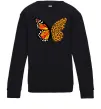 Детский Свитшот Метелик леопард Черный фото