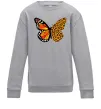 Детский Свитшот Метелик леопард Серый меланж фото