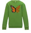 Детский Свитшот Метелик леопард Лаймовый фото