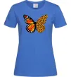Женская футболка Метелик леопард Ярко-синий фото