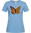 Женская футболка Метелик леопард Голубой фото