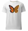 Мужская премиум футболка Метелик леопард Белый фото