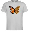 Мужская футболка Метелик леопард Серый фото