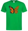 Мужская футболка Метелик леопард Зеленый фото