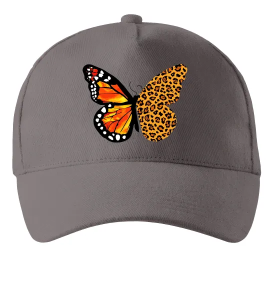 Кепка Метелик леопард Сірий фото