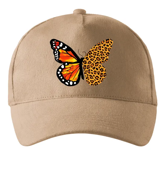Кепка Метелик леопард Пісочний фото