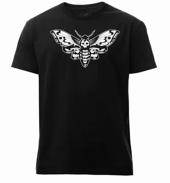 Мужская премиум футболка Бражник Черный фото