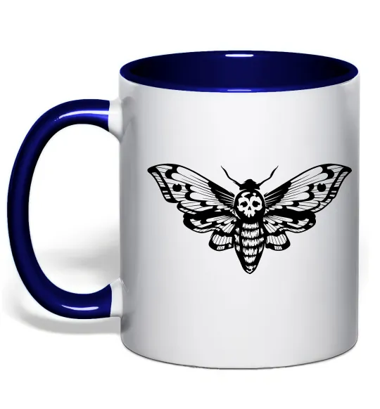 Чашка с цветной ручкой Бражник Глубокий темно-синий фото