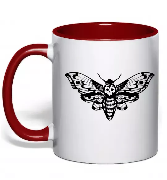 Чашка с цветной ручкой Бражник Красный фото