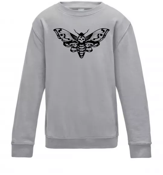 Детский Свитшот Бражник Серый меланж фото