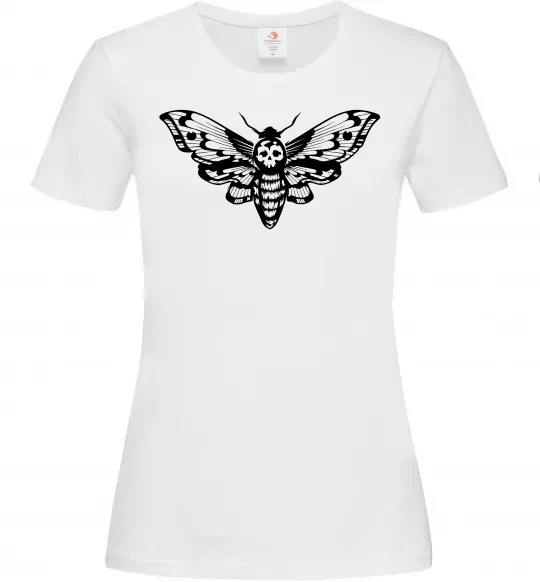 Жіноча футболка Бражник Білий фото