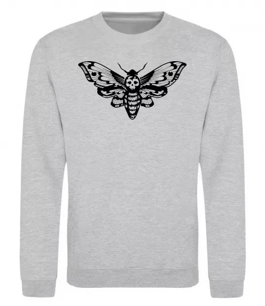 Свитшот Бражник Серый меланж фото