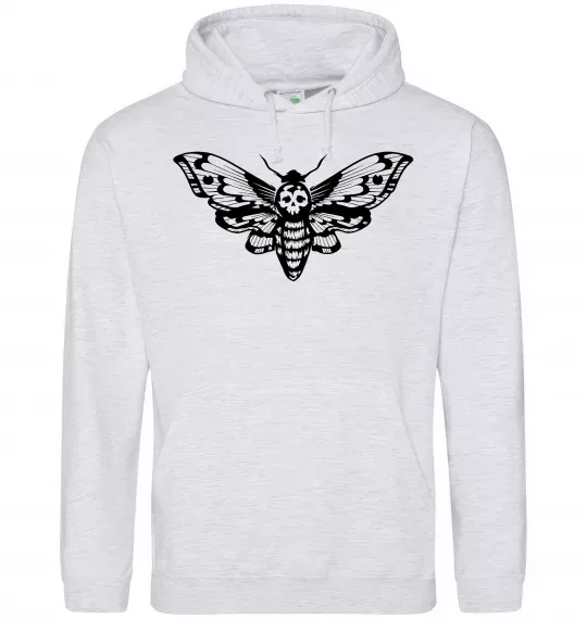 Чоловіча толстовка (худі) Бражник Сірий меланж фото