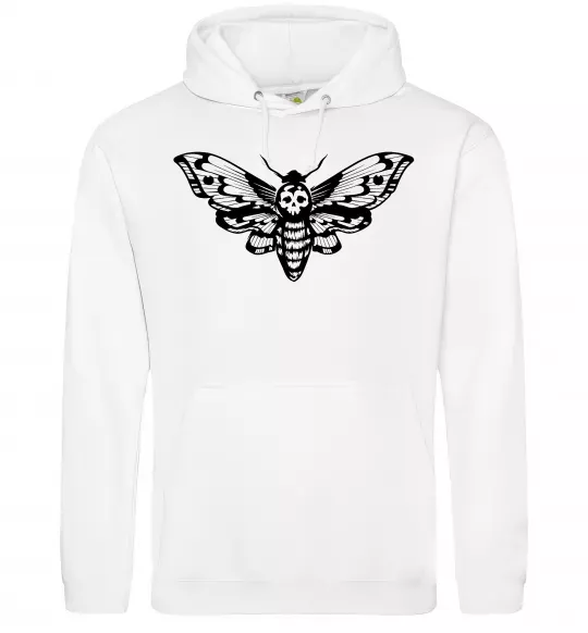 Жіноча толстовка (худі) Бражник Білий фото