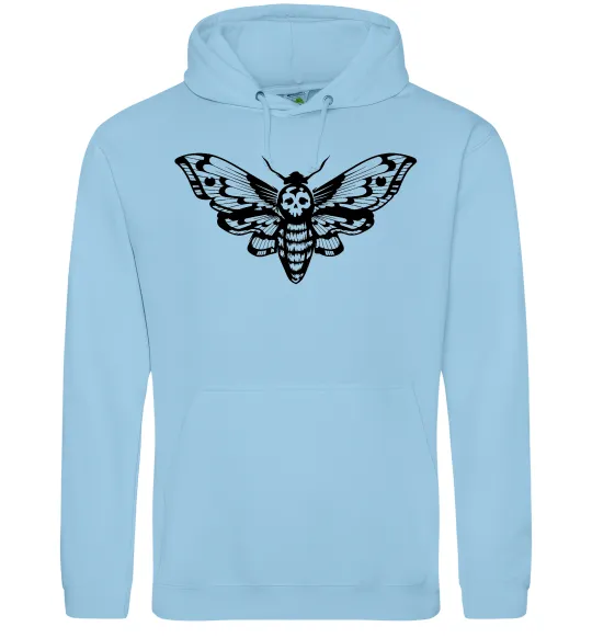 Жіноча толстовка (худі) Бражник Блакитний фото