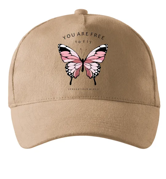 Кепка You are free to fly Пісочний фото