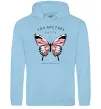 Чоловіча толстовка (худі) You are free to fly Блакитний фото