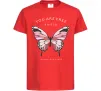 Детская футболка You are free to fly Красный фото