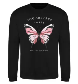 Світшот You are free to fly Чорний фото
