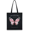 Еко-сумка You are free to fly Чорний фото